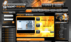 screenshot du site Appel-mania nouvelle version