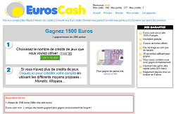 capture ecran de Euros-Cash