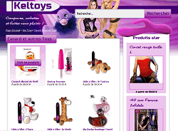 screenshot du site Keltoys