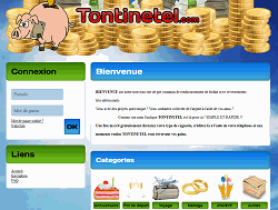 screenshot du site Tontinetel