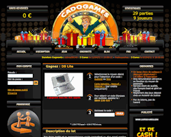 screenshot du site Cadogames