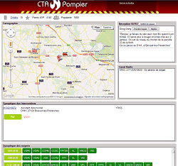 screenshot du site CTA-Pompier