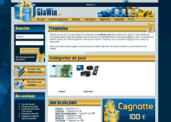 screenshot du site Glawin