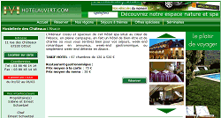 screenshot du site Hotel Auvert