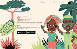 screenshot du site Le petit soniké