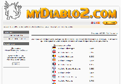 screenshot du site MyDiablo2