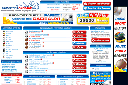 screenshot du site pronostics-cadeaux.com