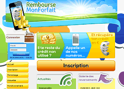 screenshot du site RembourseMonForfait