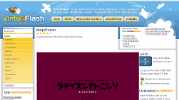 screenshot du site Virtuoflash